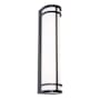 AFX Crain 24" Tall Outdoor Wall Sconce Black