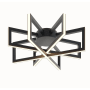 AFX Cass 17" Wide LED Semi-Flush Ceiling Fixture Black