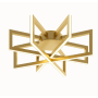 AFX Cass 17" Wide LED Semi-Flush Ceiling Fixture Gold