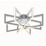 AFX Cass 17" Wide LED Semi-Flush Ceiling Fixture Satin Nickel