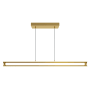 AFX Cass 48" Wide LED Linear Chandelier Gold