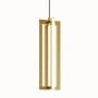 AFX Cass 12" Tall LED Mini Pendant Gold