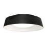 AFX Duncan 16" Wide LED Flush Mount Ceiling Fixture Black / White