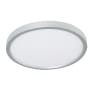 AFX Edge 8" Wide LED Flush Mount Ceiling Fixture Satin Nickel