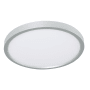 AFX Edge 12" Wide LED Flush Mount Ceiling Fixture Satin Nickel