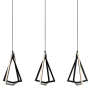 AFX Gianna 36" Wide LED Linear Pendant Black