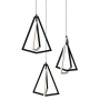 AFX Gianna 28" Wide LED Multi Light Pendant Black