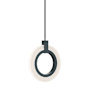 AFX Halo 8" Wide Mini Pendant Black