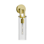 AFX Houston 17" Tall Wall Sconce with Clear Glass Shade Light Antique Brass