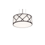 AFX Haven 2 Light 13" Wide Pendant Black / White