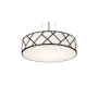 AFX Haven 3 Light 17" Wide Pendant Black / White