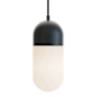 AFX Irvine 5" Wide LED Mini Pendant with Frosted Glass Shade Black
