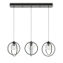 AFX Jamie 3 Light 36" Wide Linear Pendant Black