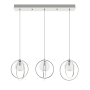 AFX Jamie 3 Light 36" Wide Linear Pendant Satin Nickel