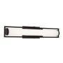 AFX Vanity 24" Wide LED Bath Bar with White Acrylic Shade Black