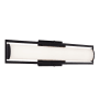 AFX Vanity 36" Wide LED Bath Bar with White Acrylic Shade Black