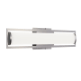 AFX Vanity 36" Wide LED Bath Bar with White Acrylic Shade Satin Nickel