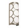 AFX Lake 2 Light 12" Tall Wall Sconce with White Acrylic Shade Painted Nickel / White