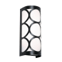 AFX Lake 12" Tall LED Wall Sconce with White Acrylic Shade Black / White