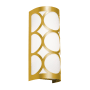 AFX Lake 12" Tall LED Wall Sconce with White Acrylic Shade Gold / White