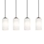 AFX Leo 4 Light 36" Wide Linear Pendant Black