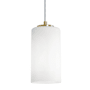 AFX Leo 4" Wide Mini Pendant with Frosted Glass Shade Light Antique Brass
