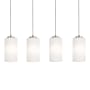 AFX Leo 4 Light 36" Wide Linear Pendant Satin Nickel