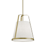 AFX Lizzette 18" Wide Pendant Light Antique Brass