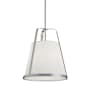 AFX Lizzette 18" Wide Pendant Satin Nickel