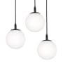 AFX Loretto 3 Light 18" Wide Multi Light Pendant Black