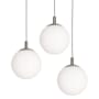 AFX Loretto 3 Light 18" Wide Multi Light Pendant Satin Nickel