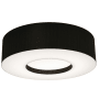 AFX Montclair 2 Light 13" Wide Flush Mount Drum Ceiling Fixture Black