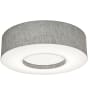 AFX Montclair 2 Light 13" Wide Flush Mount Drum Ceiling Fixture Grey