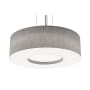 AFX Montclair 3 Light 24" Wide Pendant Satin Nickel / Grey / White