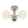 AFX Metropolitan 16" Wide LED Semi-Flush Ceiling Fixture Satin Nickel