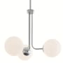 AFX Metropolitan 27" Wide LED Abstract Pendant Satin Nickel