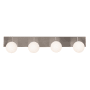 AFX Metropolitan 4 Light 38" Wide LED Bath Bar Satin Nickel