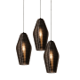AFX Mila 3 Light 18" Wide Multi Light Pendant Satin Nickel