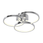 AFX Orion 16" Wide LED Semi-Flush Ceiling Fixture Polished Chrome