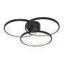 AFX Orion 20" Wide LED Semi-Flush Ceiling Fixture Black