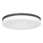 AFX Oscar 19" Wide LED Flush Mount Drum Ceiling Fixture Black