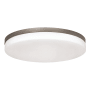 AFX Oscar 19" Wide LED Flush Mount Drum Ceiling Fixture Satin Nickel