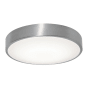 AFX Octavia 19" Wide LED Flush Mount Drum Ceiling Fixture Brushed Aluminum
