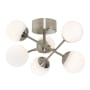 AFX Pearl 16" Wide LED Semi-flush Ceiling Fixture Satin Nickel / Frosted