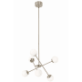AFX Pearl 6 Light 24" Wide LED Multi Light Pendant Satin Nickel