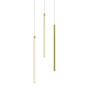 AFX Rosemont 8" Wide LED Multi Light Pendant Satin Brass / White