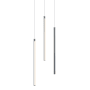 AFX Rosemont 8" Wide LED Multi Light Pendant Satin Nickel / White