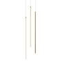 AFX Rosemont 8" Wide LED Multi Light Pendant Satin Brass