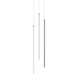 AFX Rosemont 8" Wide LED Multi Light Pendant Satin Nickel