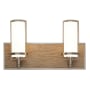 AFX Arden 2 Light 16" Wide Integrated LED Bathroom Vanity Light Satin Nickel
